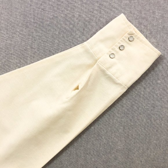 Off White Cream Western Snap Button Shirt 16.5 34 - Picture 5 of 6